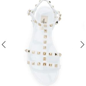 Valentino Rock-stud Jelly Sandals